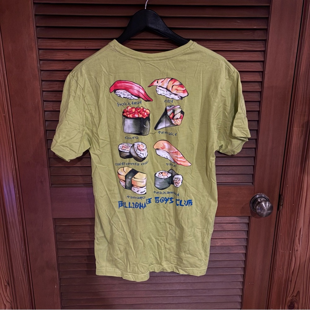 billionaire boys club sushi tshirt